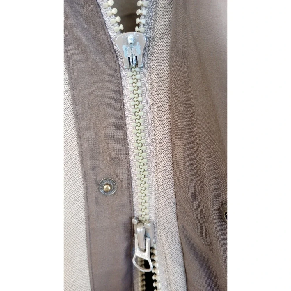 Vintage Mopar JEEP Barn‎ Jacket Coat GUC Brown Taupe XL Zipper needs repair